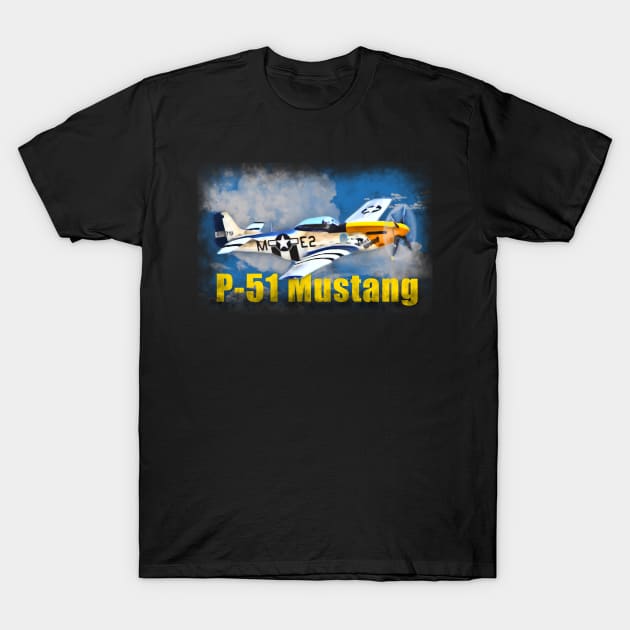 P-51 Mustang T-Shirt by OutPsyder